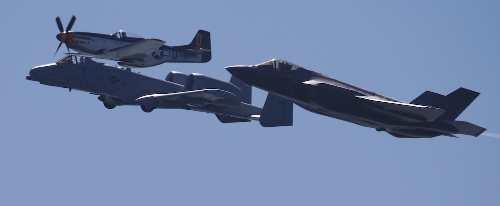 Heritage Fly By at The Great Pacific Airshow
