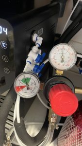 kegco Regulator at 80 psi for liliumfaucet sparkling water machine.